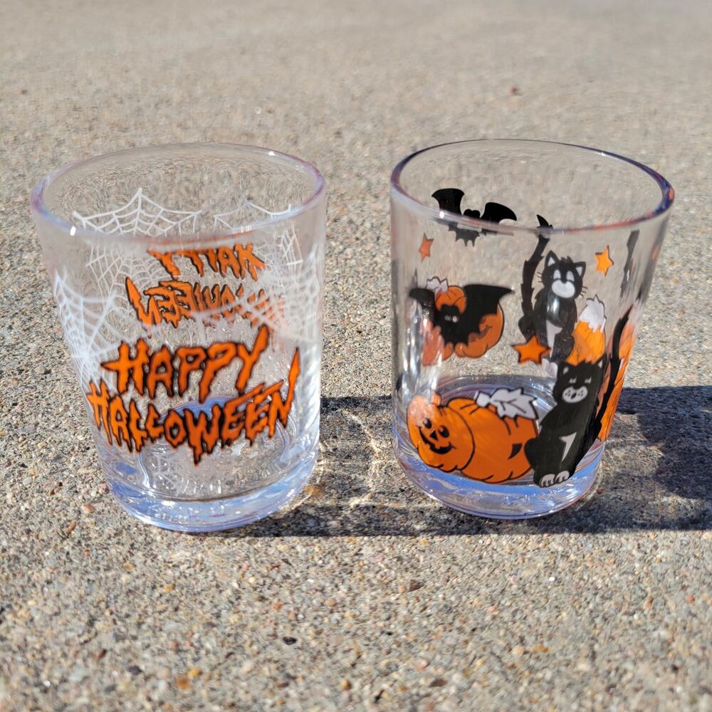 Vintage Halloween Shot Glasses (2)